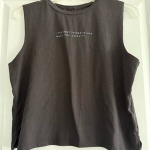 good hYOUman Black Muscle Tee